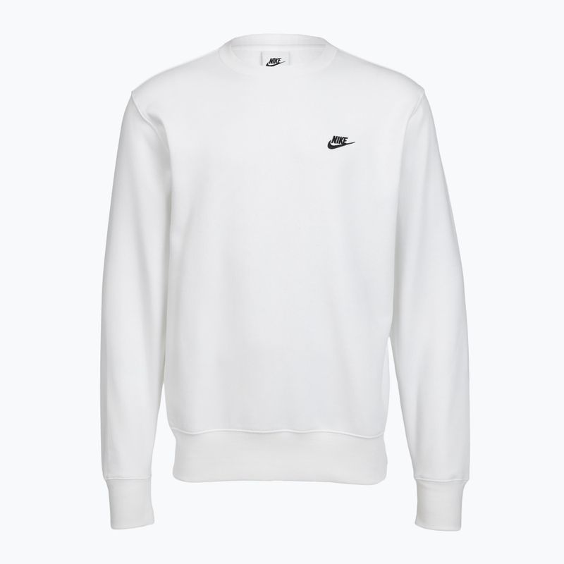 Мъжки суитшърт Nike Club Fleece Crew white/black 7