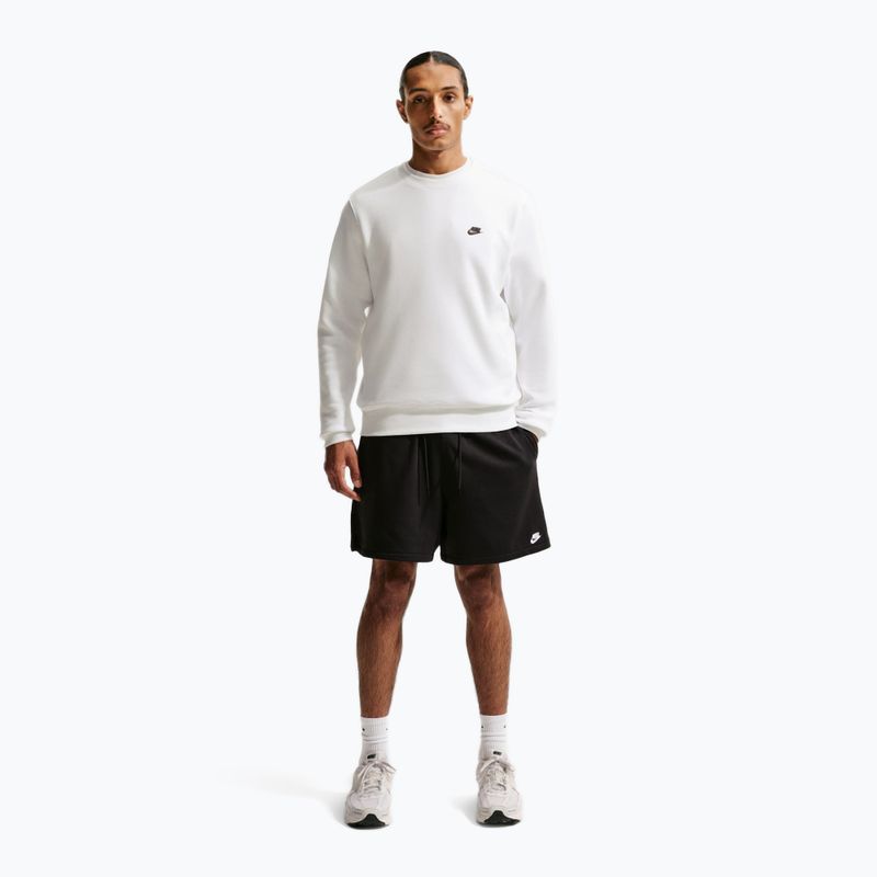 Мъжки суитшърт Nike Club Fleece Crew white/black 2