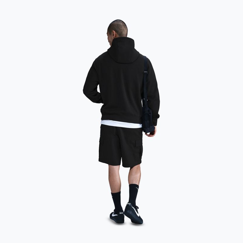Мъжки суитшърт Nike Club Pullover Hoodie black/black/white 3