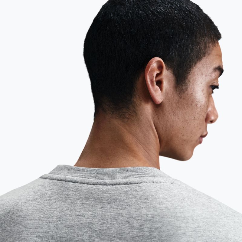 Мъжки суитшърт Nike Club Fleece Crew dark grey heather/white 5