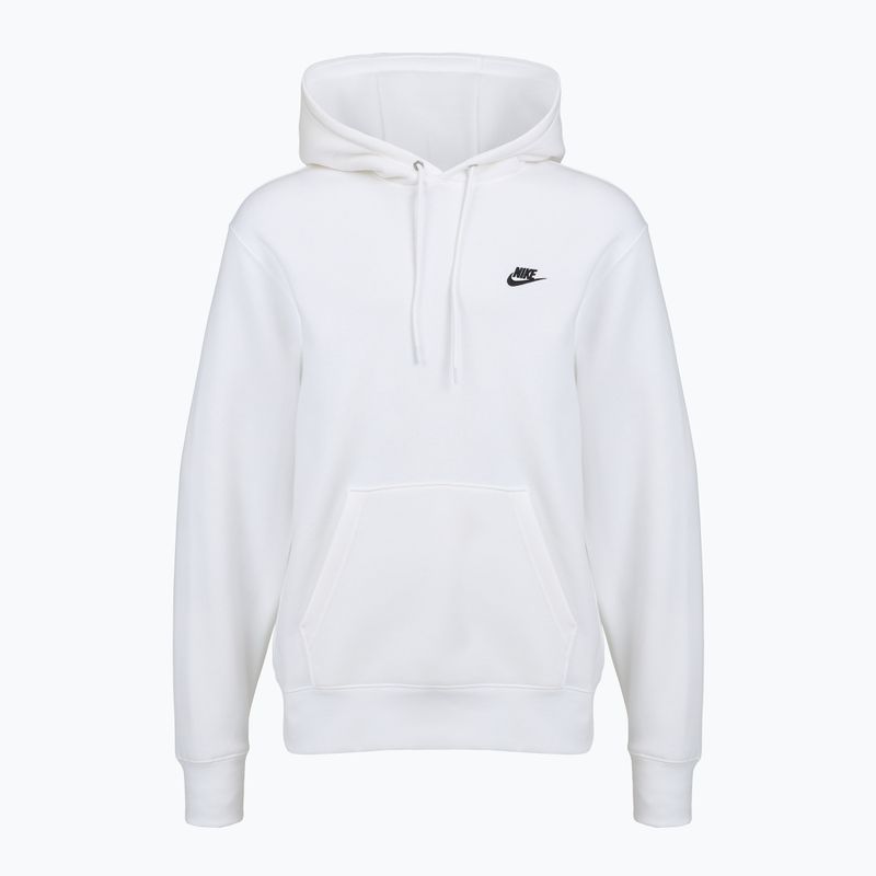 Мъжки суитшърт Nike Club Pullover Hoodie white/white/black 7