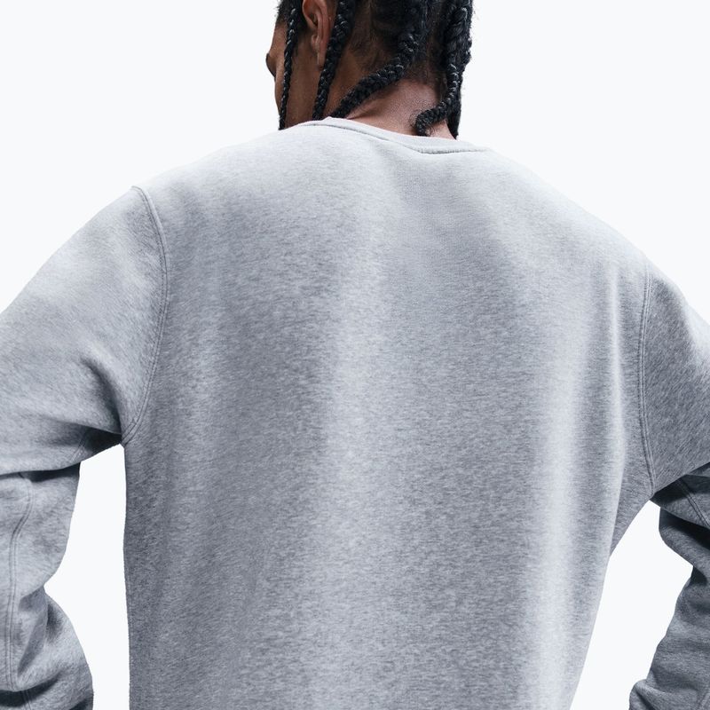 Мъжки суитшърт Nike Sportswear Club Graphic Fleece Crew dark grey heather/white 5