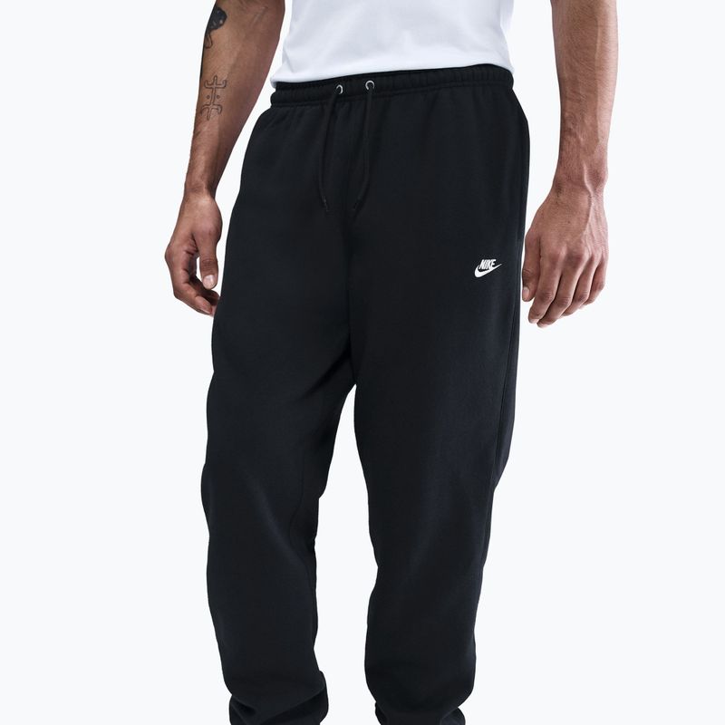 Мъжки панталони Nike Club Cuffed Brushed black/black/white 4