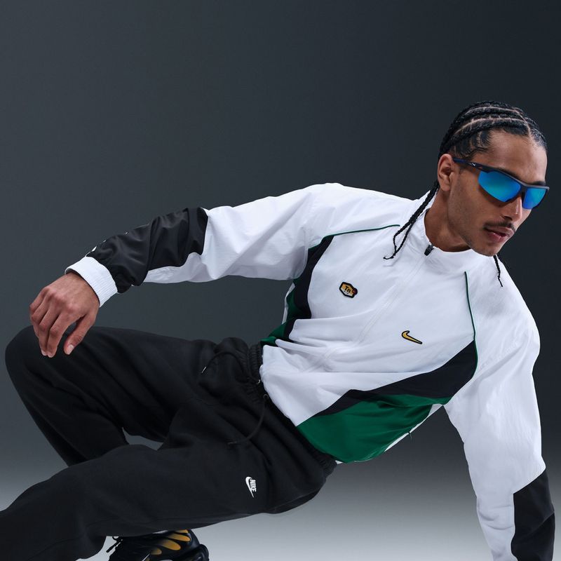 Мъжки панталони Nike Club Cuffed Brushed black/black/white 6