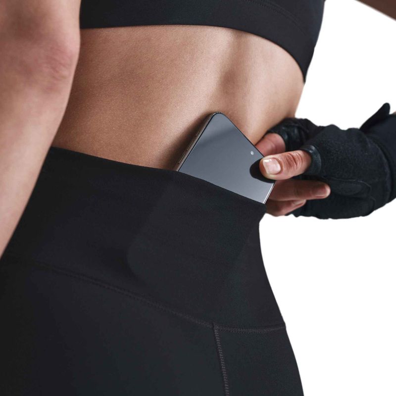 Дамски клин Nike One High-Waisted black/white 4