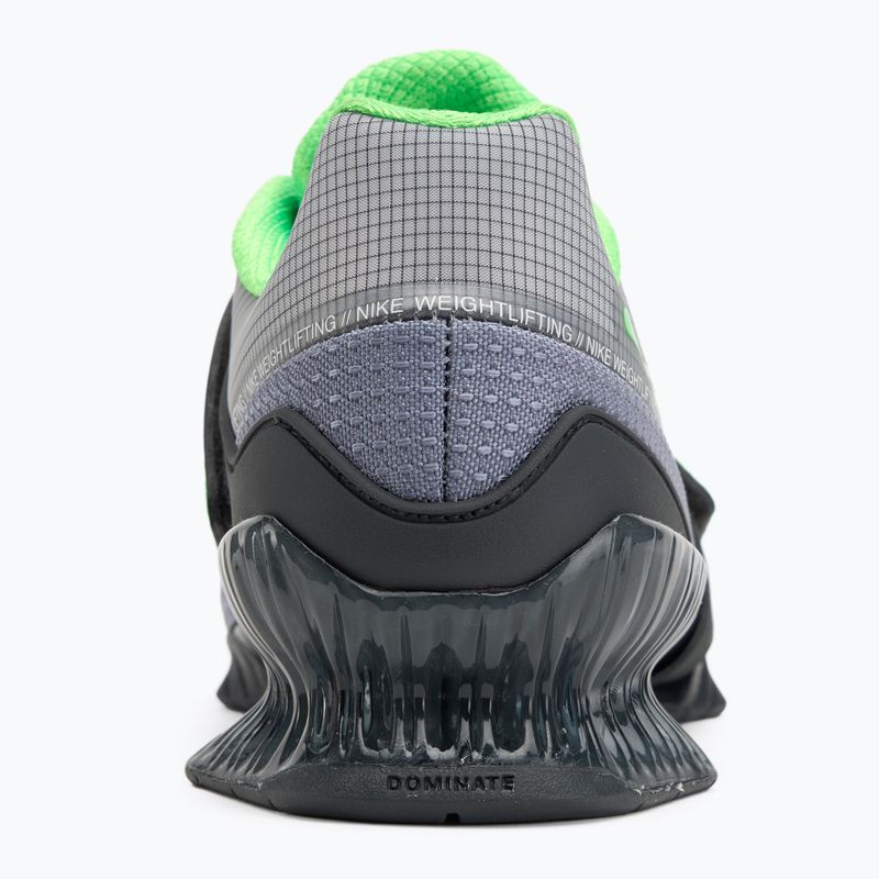 Nike Romaleos 4 пепелява шисти/зелен удар/антрацит обувка за вдигане на тежести 6