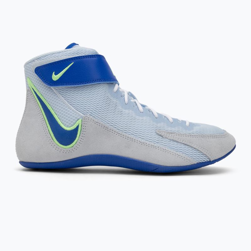 Обувки за борба Nike Speedsweep VIII синя тинтява/хипер роял/лайм бласт/бяло 2