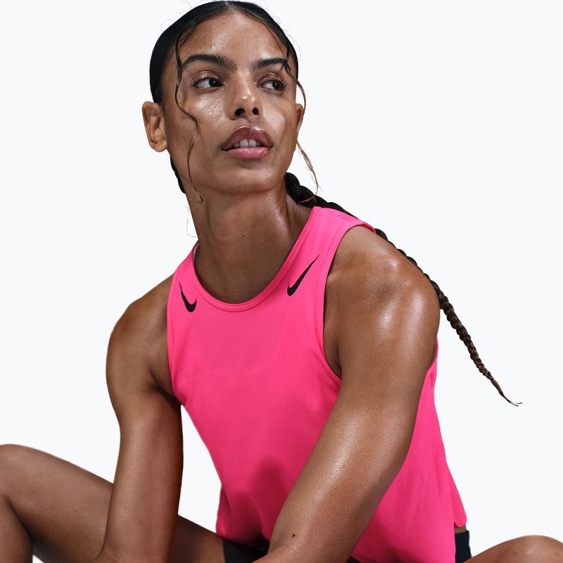 Дамска тениска за бягане Nike AeroSwift hyper pink/black 6