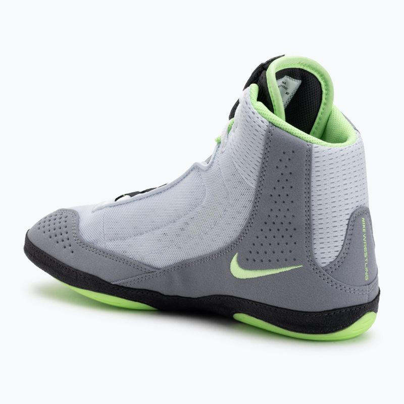 Nike Inflict 4 футболни обувки за борба сиво/лимонена боя/антрацит/бяло 3