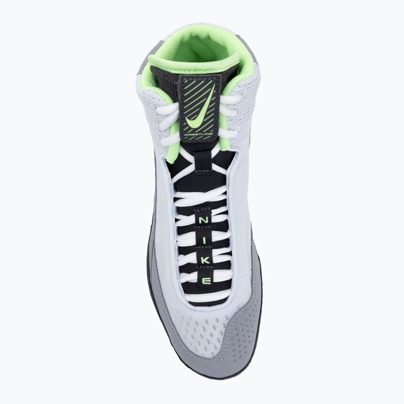 Nike Inflict 4 футболни обувки за борба сиво/лимонена боя/антрацит/бяло 5