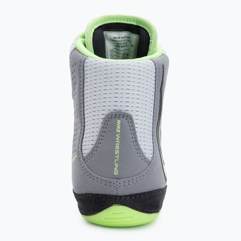 Nike Inflict 4 футболни обувки за борба сиво/лимонена боя/антрацит/бяло 6
