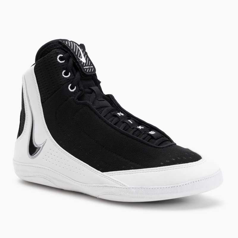 Обувки за борба Nike Inflict 4 черно/бяло/вълче сиво