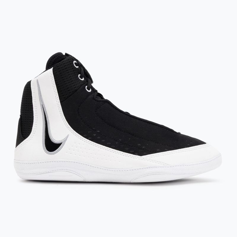 Обувки за борба Nike Inflict 4 черно/бяло/вълче сиво 2