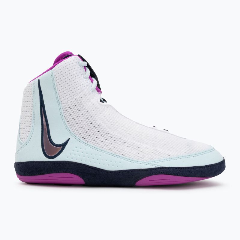 Обувки за борба Nike Inflict 4 бяло/хипервиолетово/ледниково синьо/обсидианско 2