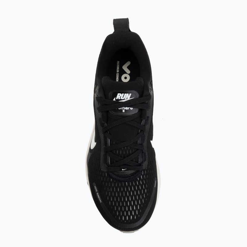 Дамски маратонки за бягане Nike Vomero 18 Wide черно/кокосово мляко/бяло върхово ниво 5