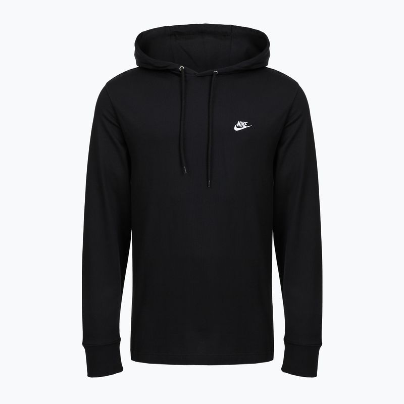 Мъжки суитшърт Nike Sportswear Club Knit Pullover Hoodie black/black/white 4