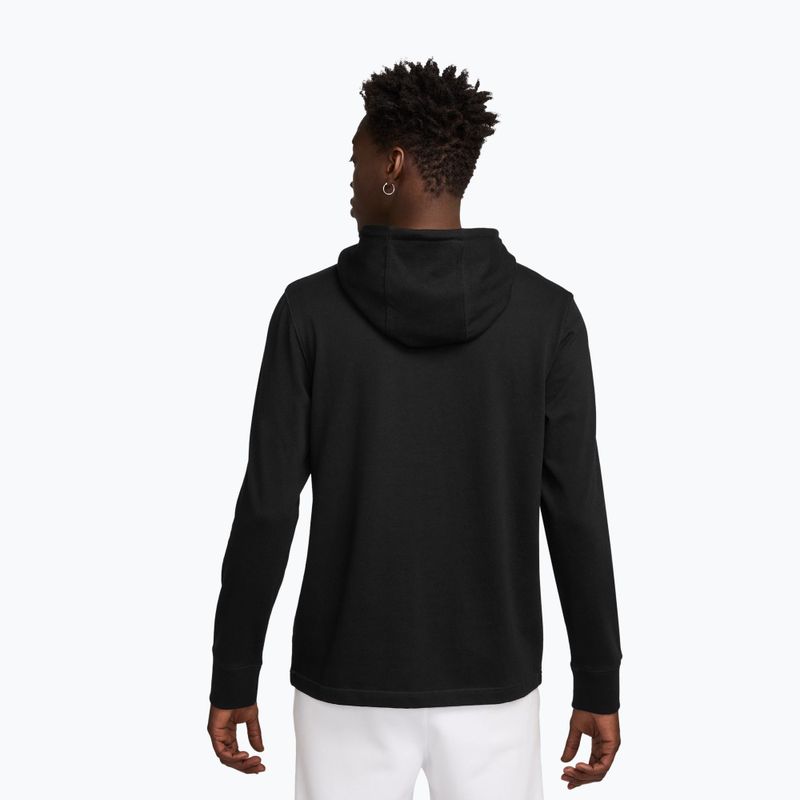 Мъжки суитшърт Nike Sportswear Club Knit Pullover Hoodie black/black/white 2