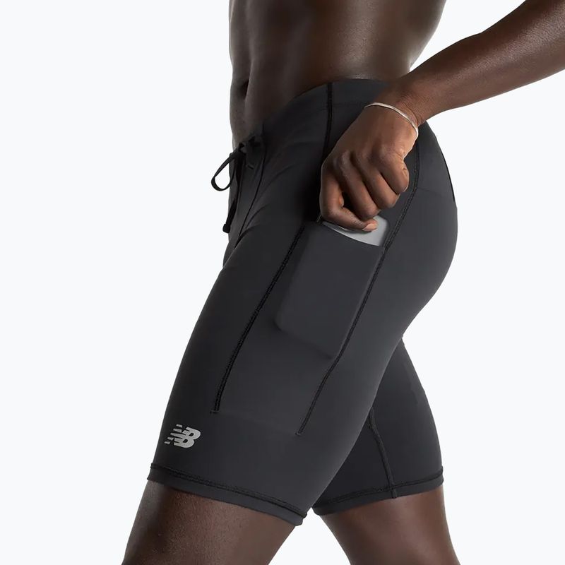 Мъжки шорти за бягане New Balance Sleek Pocket Half Tight 9" черни 5