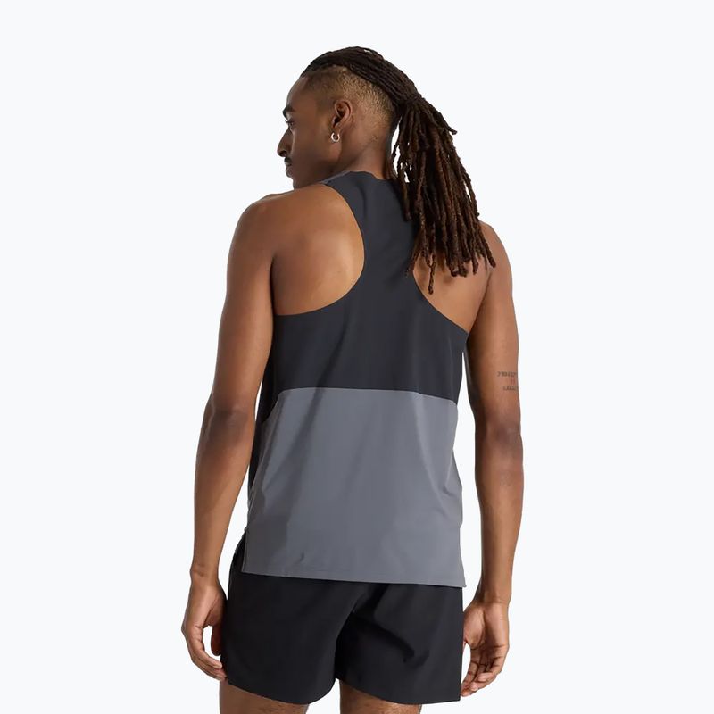 Мъжки New Balance Race Day Tank graphite горнище за бягане 2