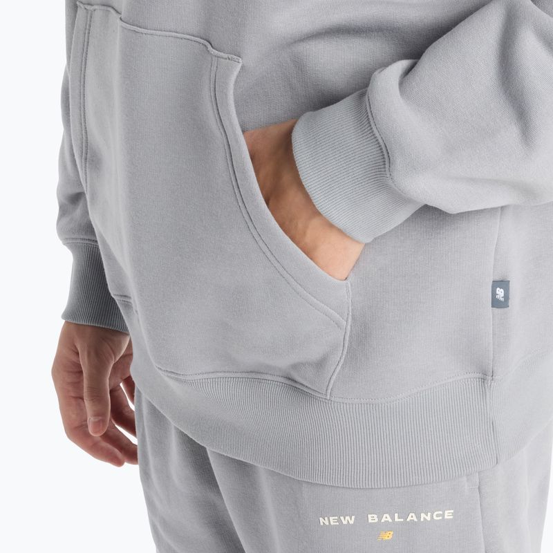 Мъжки New Balance Reimagine Fleece Hraphic Hoody slategrey суитшърт 6