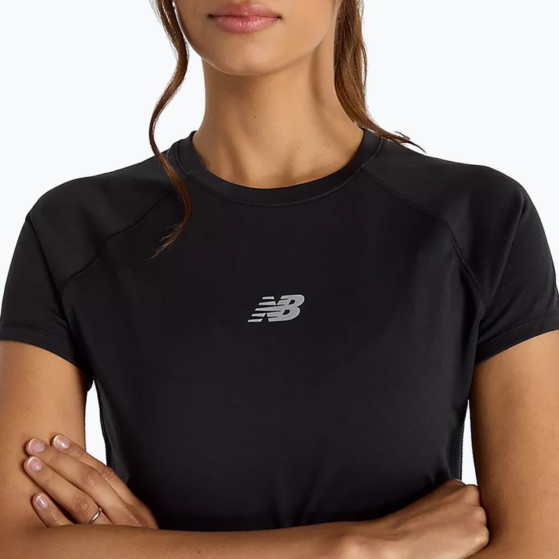 New Balance Seasonal Jacquard черна тениска за жени 4