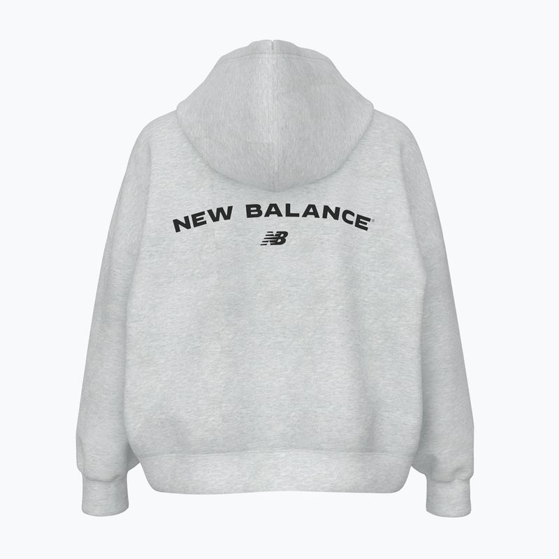 New Balance Reimagine Fleece Hoodie за жени ashheath 2