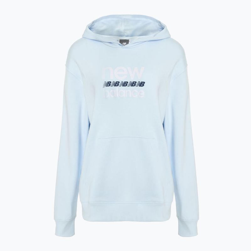 New Balance Sport Graphic French Terry Hoodie ice blue за жени