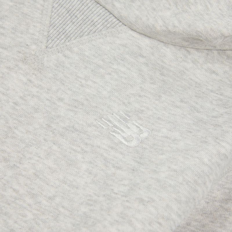 Детски суитшърт New Balance Brush Back Small Logo Hoodie ash heather 8