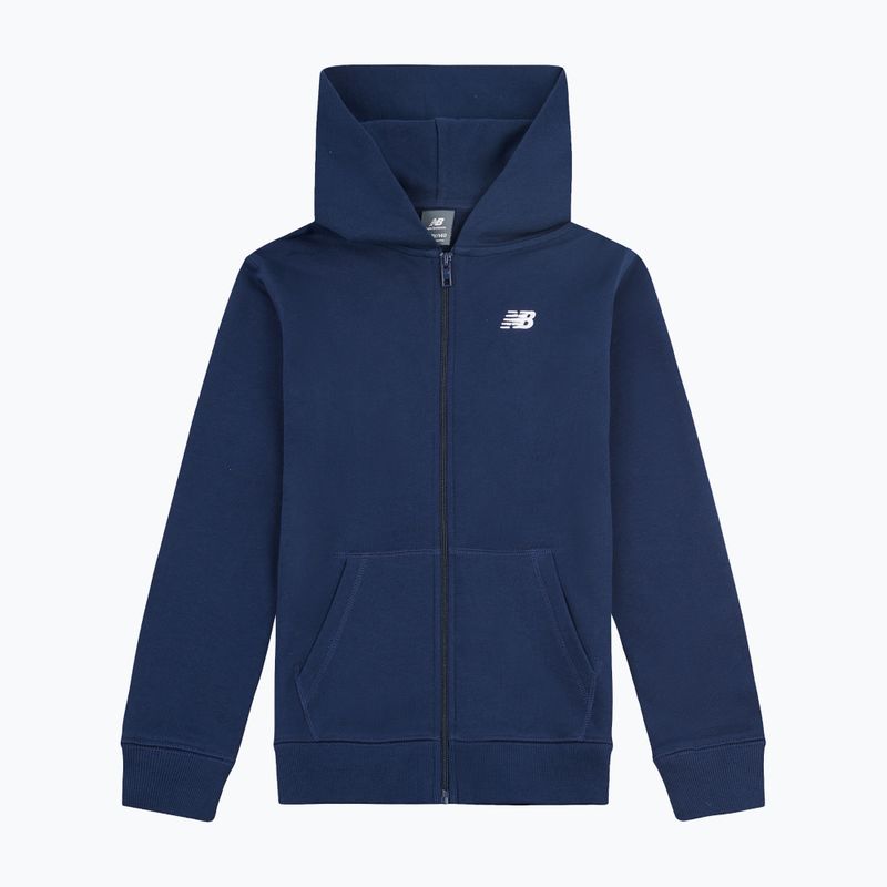 Детски суитшърт New Balance French Terry Small Logo Full Zip Hoodie nb navy 6