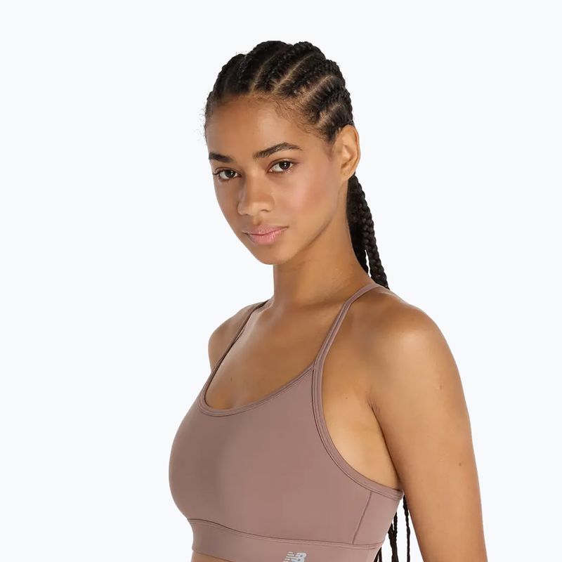 Спортен сутиен New Balance Essential Yoga training bra brown 5