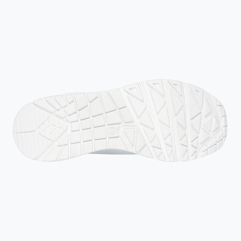 Дамски ботуши SKECHERS Uno Shimmer Away white/silver 12