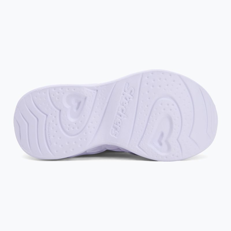 Детски обувки SKECHERS Heart Lights Retro Hearts navy leather/multi trim 4