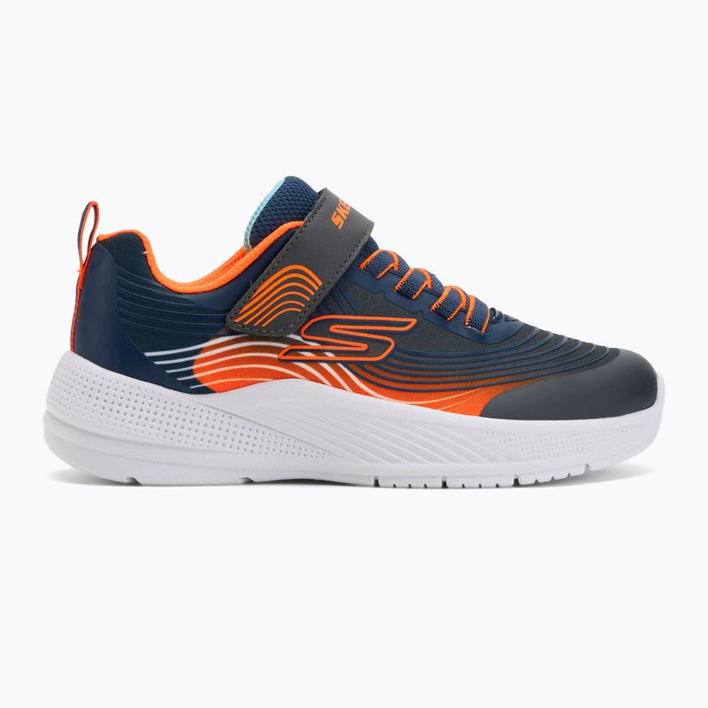 Детски обувки Skechers Microspec Advance navy/orange 2