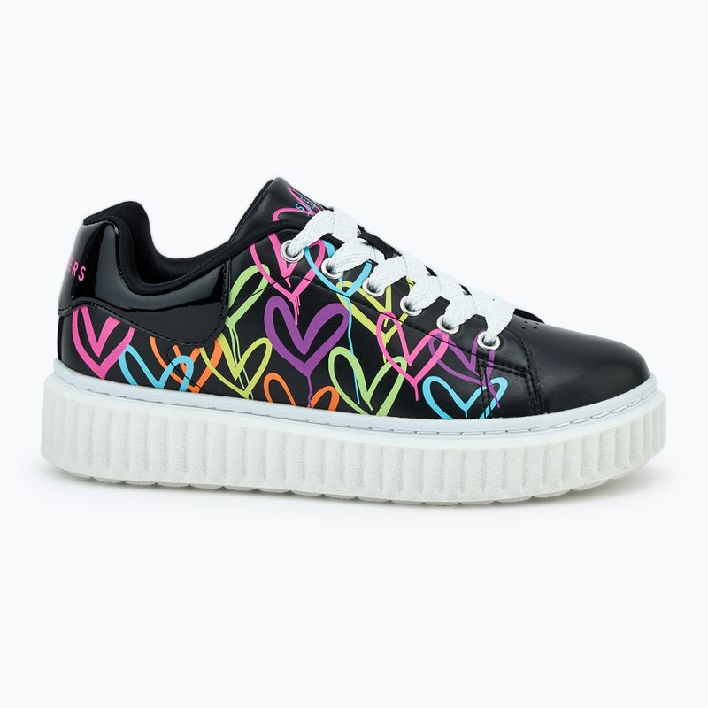 Детски обувки SKECHERS Hi Ridge Heart Takeover black/multicolor 2