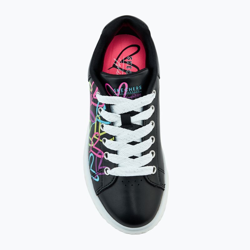 Детски обувки SKECHERS Hi Ridge Heart Takeover black/multicolor 5
