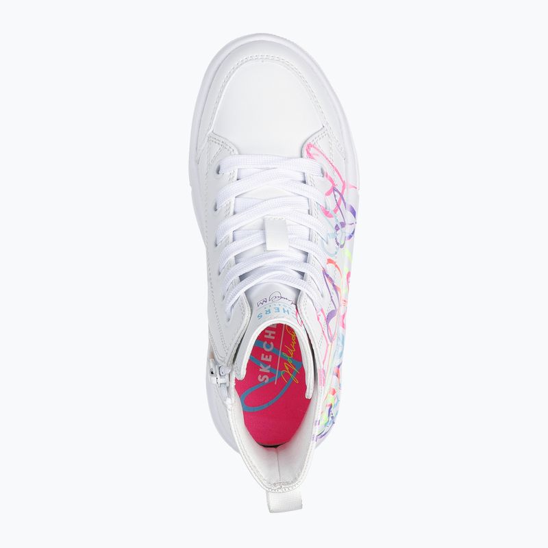 Детски обувки SKECHERS Hyperlift Love Daze white/multicolor 11