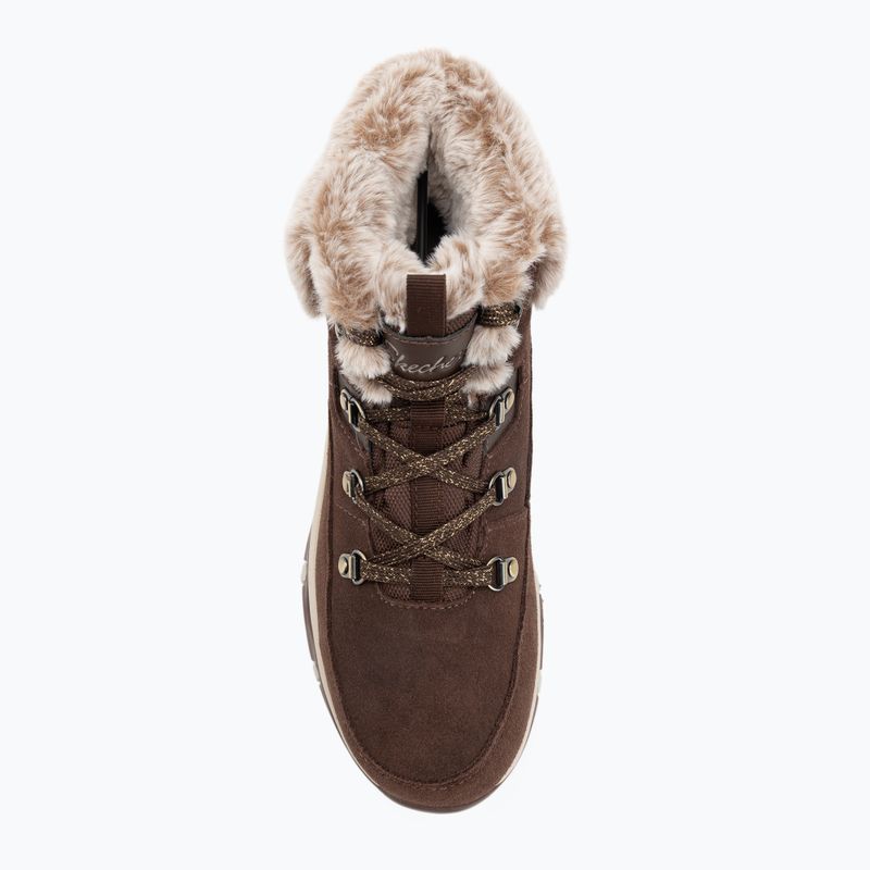 Дамски обувки Skechers Trego Snow Worries chocolate 5