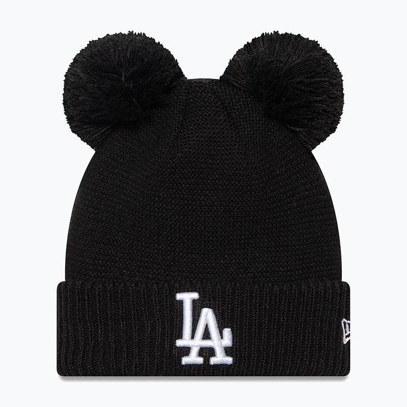 Дамска зимна шапка New Era Wmns Double Pom La Dodgers black