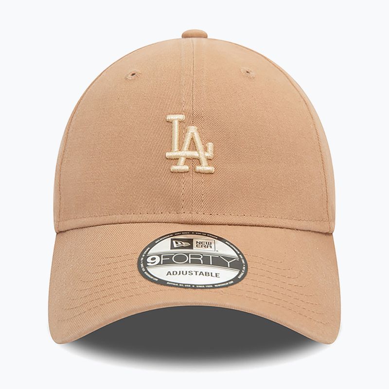 Бейзболна шапка New Era Washed 940 La Dodgers med beige 3