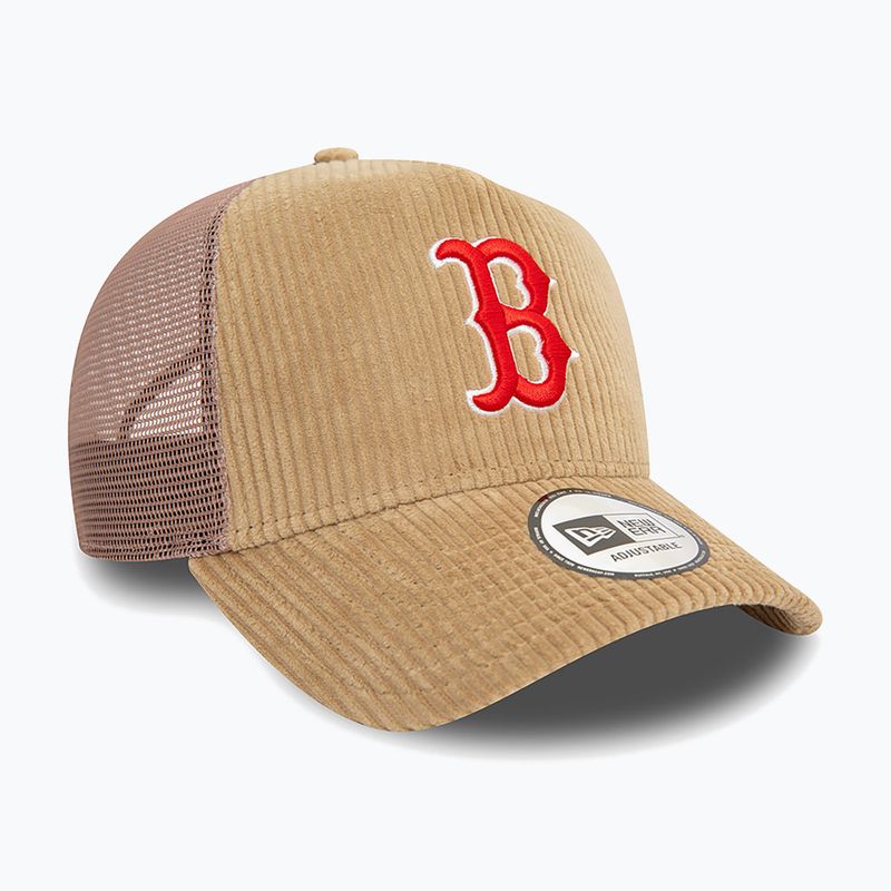 Бейзболна шапка New Era Cord Trucker Red Sox med beige