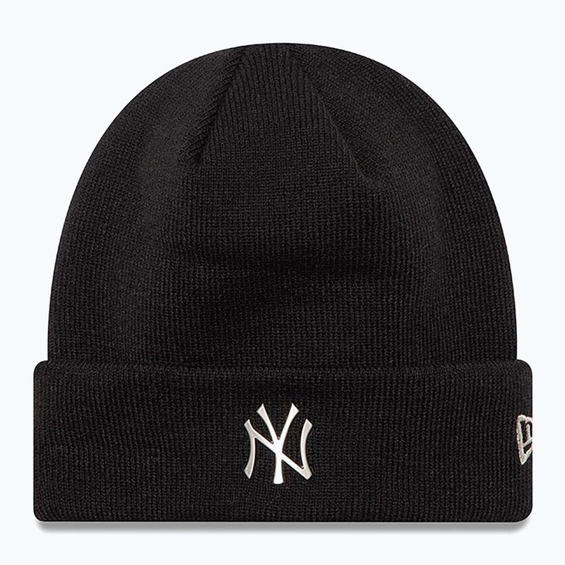 Зимна шапка New Era Metallic Beanie Nyy black