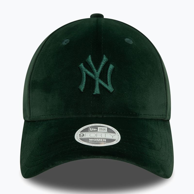Дамска бейзболна шапка New Era Velour Midi 9FORTY New York Yankees dark green 3
