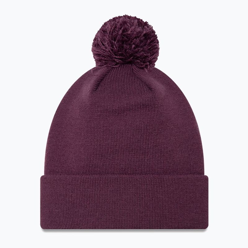 Дамска бейзболна шапка New Era Metallic Bobble Knit Beanie New York Yankees dark purple 2