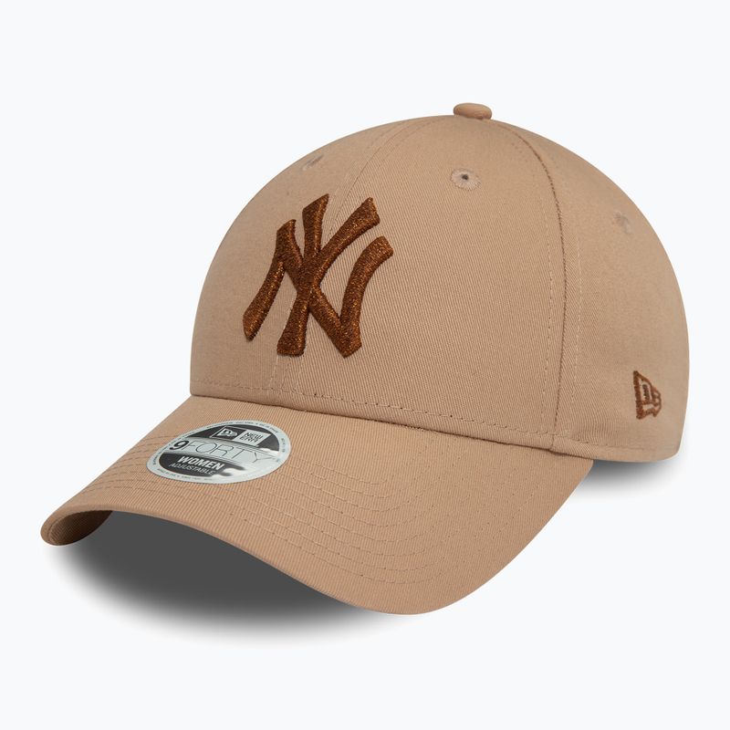 Дамска бейзболна шапка New Era Metallic 9FORTY New York Yankees beige 2