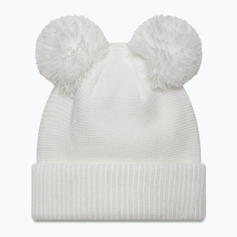 Дамска зимна шапка New Era Double Pom Knit Beanie New York Yankees white 2