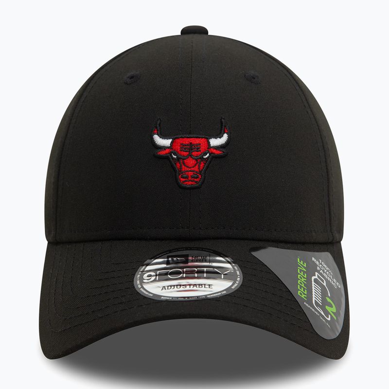 Бейзболна шапка New Era Repreve Mini Logo 9FORTY Chicago Bulls black 3