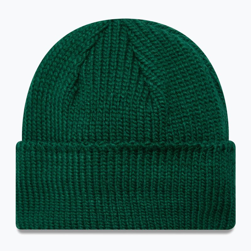 Зимна шапка New Era Metal Pin Wide Cuff Knit Beanie dark green 2