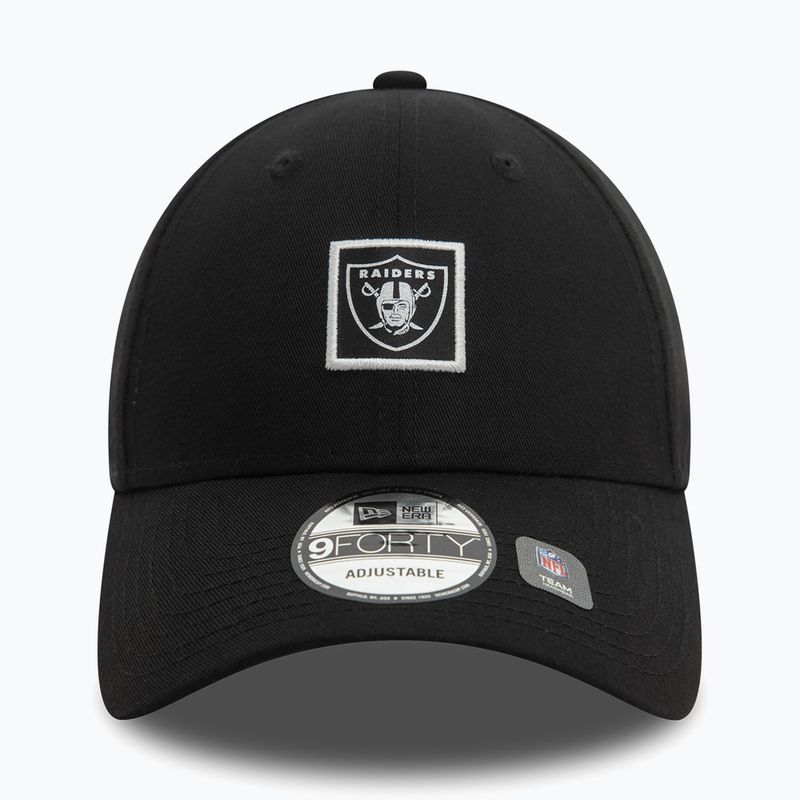 Бейзболна шапка New Era Metallic Patch 9FORTY Las Vegas Raiders black 3