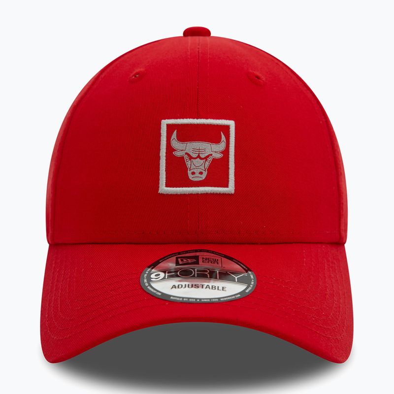 Бейзболна шапка New Era Metallic Patch 9FORTY Chicago Bulls red 3