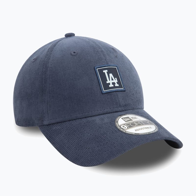 Бейзболна шапка New Era Cord Patch 9FORTY Los Angeles Dodgers dark blue